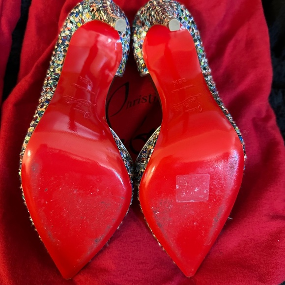 Christian Louboutin Iriza100 multi light gold 38.5 - Picture 10 of 10